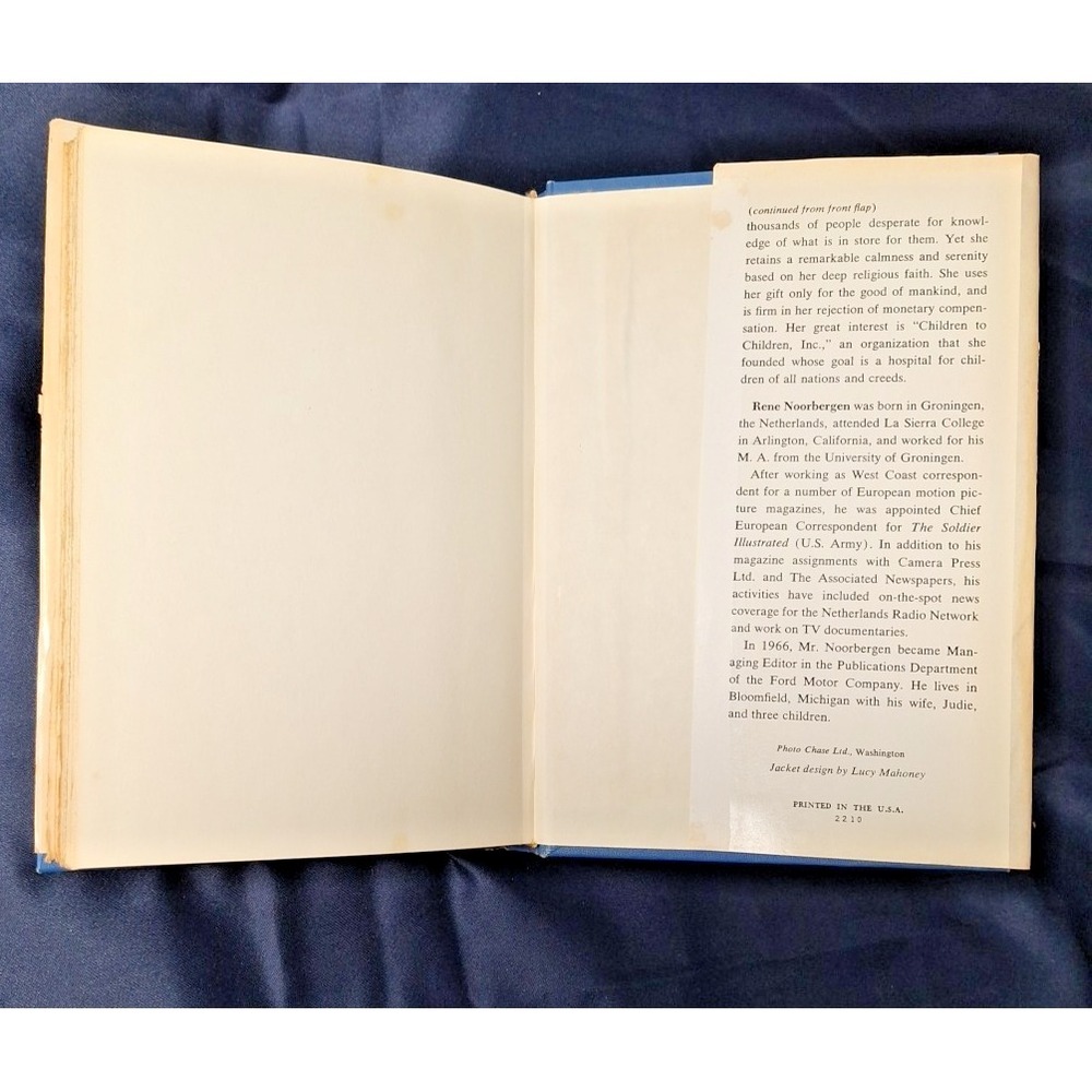 My Life and Prophecies Jeane Dixon HC 1st Ed 1969 Christian New Age Prophecy - Picture 13 of 16